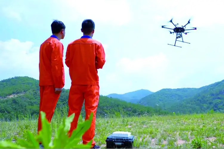 蒋湖农场无人机倾斜摄影巡检拍摄